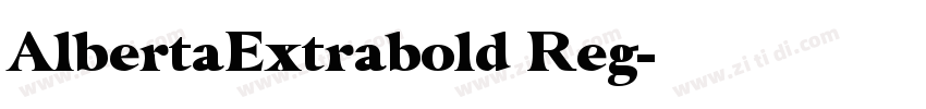AlbertaExtrabold Reg字体转换